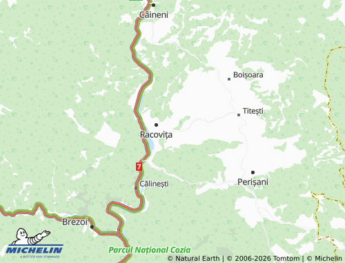 Mappa MICHELIN Bradu-Clocotici - ViaMichelin