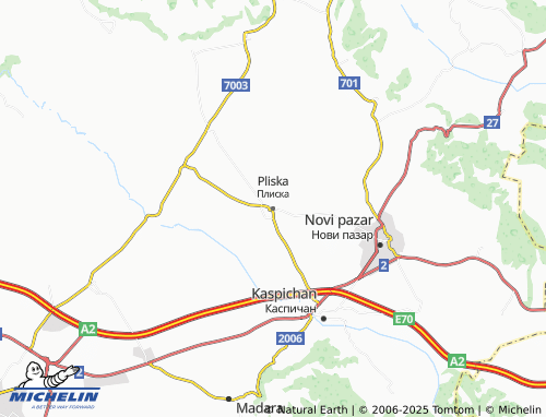 MICHELIN Pliska map - ViaMichelin