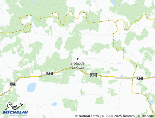 MICHELIN Sloboda map - ViaMichelin
