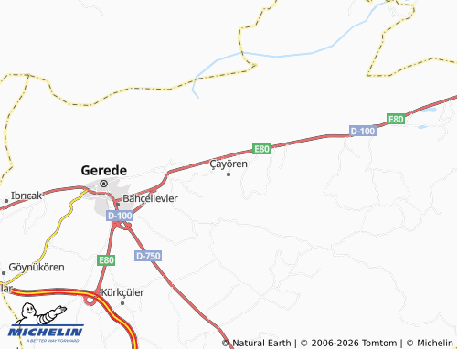 Mappa MICHELIN Çayören - ViaMichelin