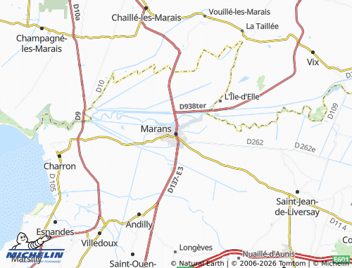 Mapa MICHELIN Marans - ViaMichelin