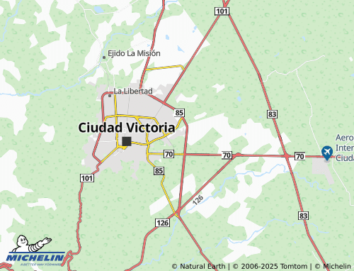 MICHELIN Diana Laura, Ampliación Linda Vista map - ViaMichelin