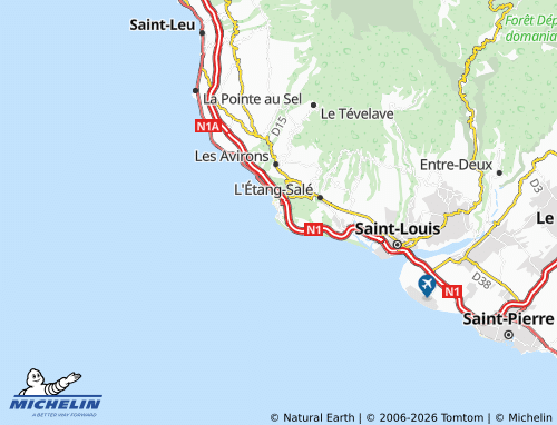 Carte MICHELIN L'Étang-Salé les Bains - ViaMichelin