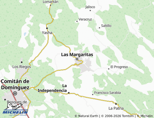 MICHELIN Las Margaritas map - ViaMichelin