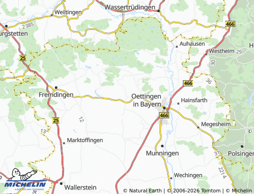 MICHELIN Ehingen am Ries map - ViaMichelin