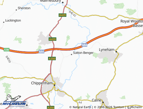 Carte MICHELIN Sutton Benger - ViaMichelin