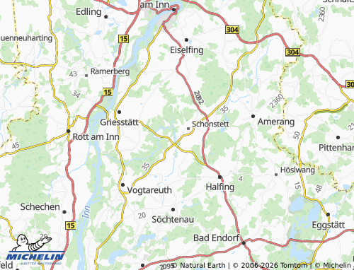 MICHELIN Achen map - ViaMichelin