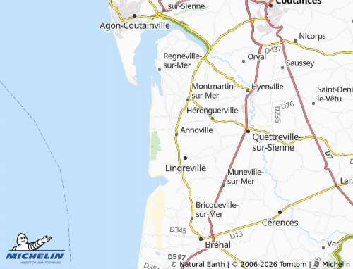 MICHELIN Annoville map - ViaMichelin