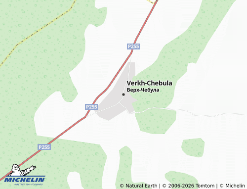 MICHELIN-Landkarte Verkh-Chebula - ViaMichelin