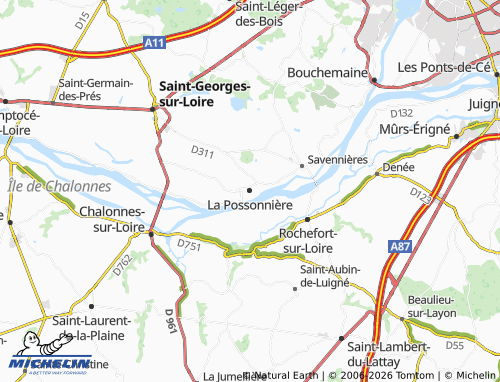 Mapa MICHELIN La Possonnière - ViaMichelin