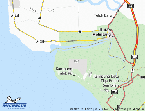 Carte MICHELIN Kampung Parit Baru Baroh - ViaMichelin