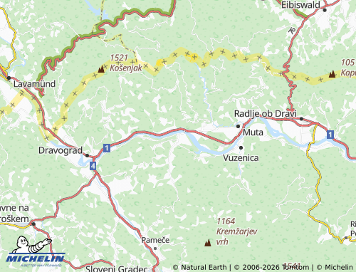 Kaart MICHELIN Trbonje - ViaMichelin
