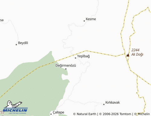 MICHELIN Yeşilbağ map - ViaMichelin