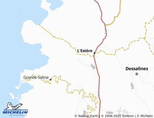 MICHELIN Desdunes map - ViaMichelin