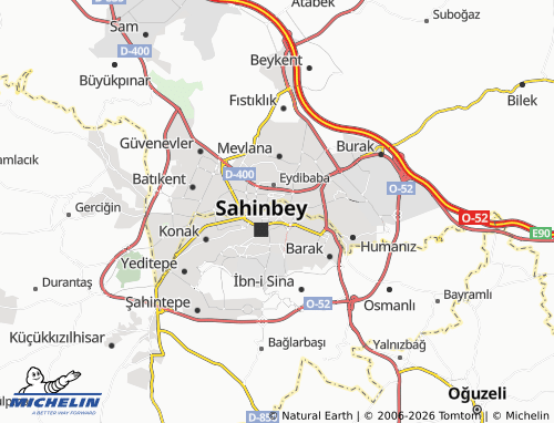 MICHELIN Şekeroğlu map - ViaMichelin