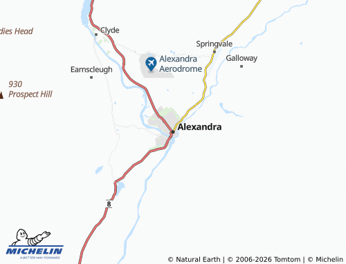 MICHELIN-Landkarte Alexandra - ViaMichelin