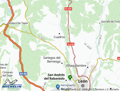 MICHELIN Barrio del Campo de Santibáñez map - ViaMichelin