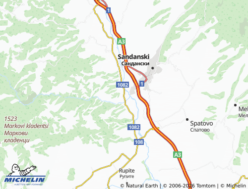 MICHELIN-Landkarte Struma - ViaMichelin