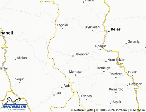 MICHELIN Belenören map - ViaMichelin