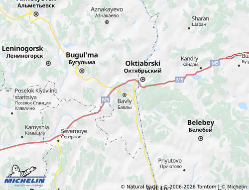 MICHELIN-Landkarte Bawlinski Rajon - ViaMichelin