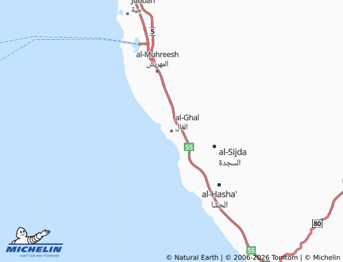 Kaart MICHELIN al-Ghal - ViaMichelin