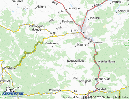 Carte MICHELIN Tourreilles - ViaMichelin