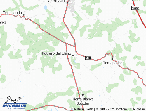 MICHELIN Potrero del Llano map - ViaMichelin