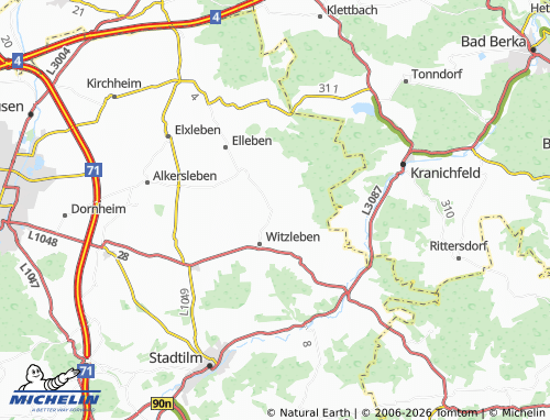 Mappa MICHELIN Achelstädt - ViaMichelin