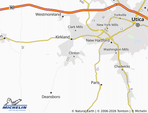 Carte MICHELIN Clinton - ViaMichelin