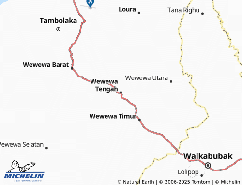 MICHELIN Wewewa Tengah map - ViaMichelin