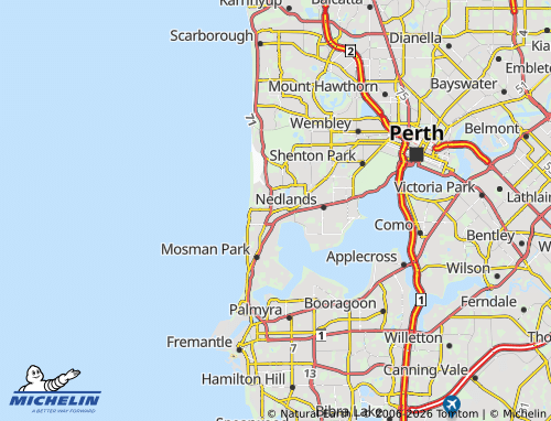 MICHELIN Swanbourne map - ViaMichelin