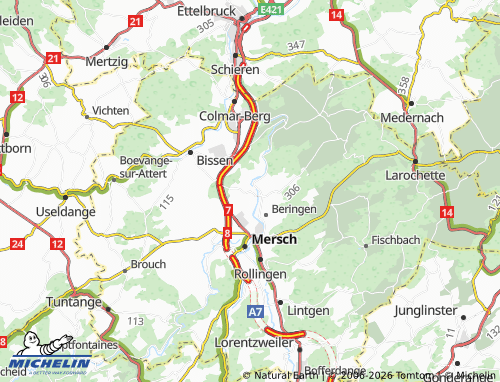 Mappa MICHELIN Pettingen - ViaMichelin