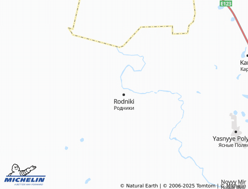 MICHELIN-Landkarte Rodniki - ViaMichelin