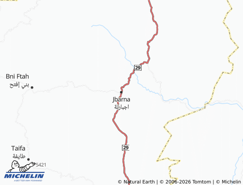 MICHELIN Ijbarnah map - ViaMichelin