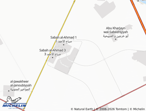 MICHELIN Sabah Al Ahmad 5 Block 5 map - ViaMichelin