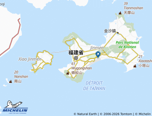 Mappa MICHELIN fu jian sheng - ViaMichelin