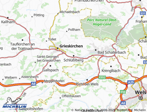 MICHELIN Schlüßlberg map - ViaMichelin