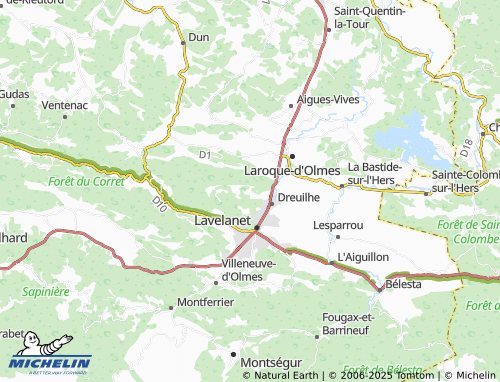 Mappa MICHELIN Jordy - ViaMichelin