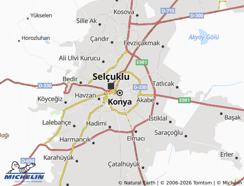 MICHELIN Karatay map - ViaMichelin