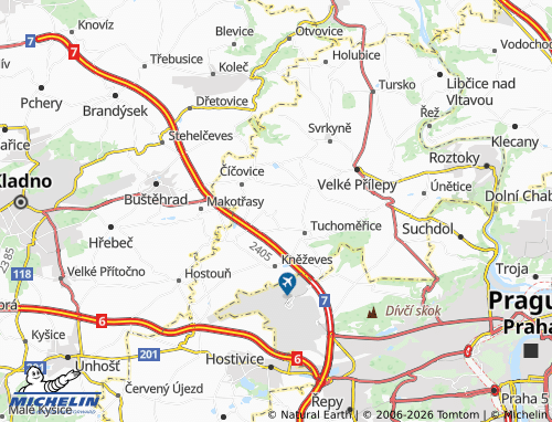 Kaart MICHELIN Pazderna - ViaMichelin