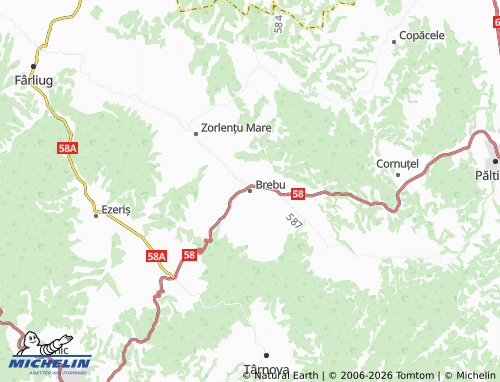 Carte MICHELIN Brebu - ViaMichelin