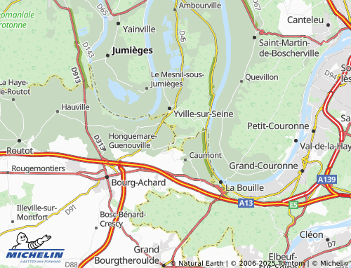 Carte MICHELIN Mauny - ViaMichelin