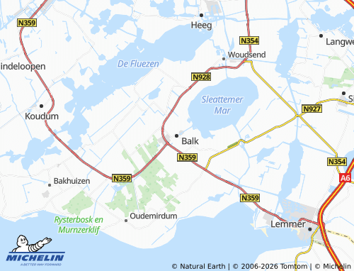 MICHELIN-Landkarte Balk - ViaMichelin
