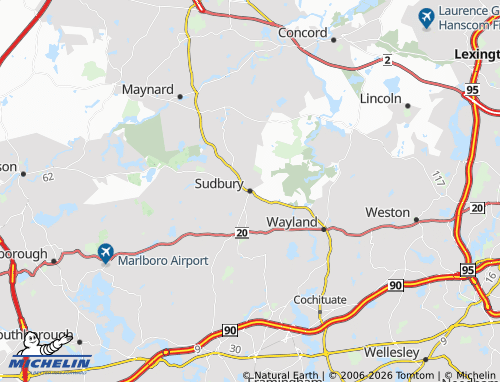 Mappa MICHELIN Sudbury - ViaMichelin