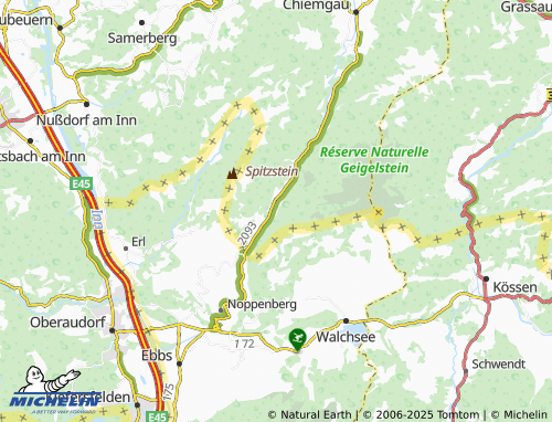 MICHELIN-Landkarte Berg - ViaMichelin