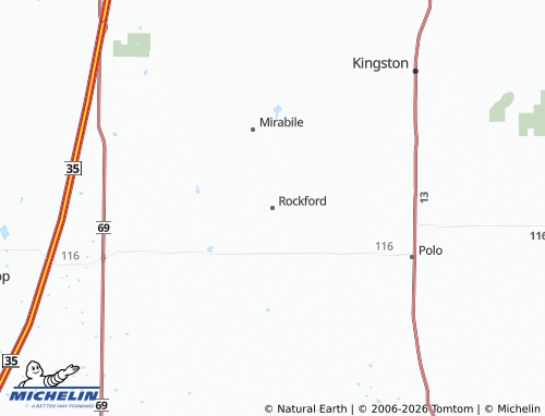Mapa MICHELIN Rockford - ViaMichelin