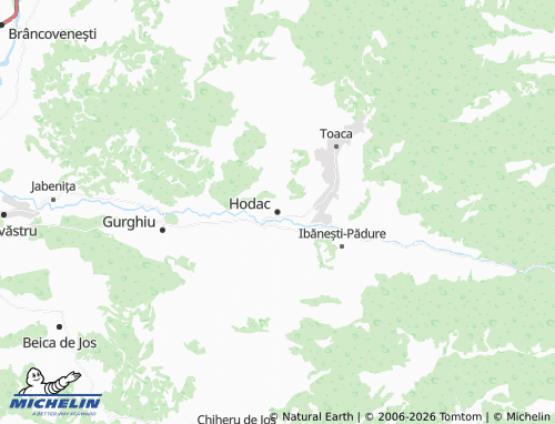 MICHELIN Hodac map - ViaMichelin