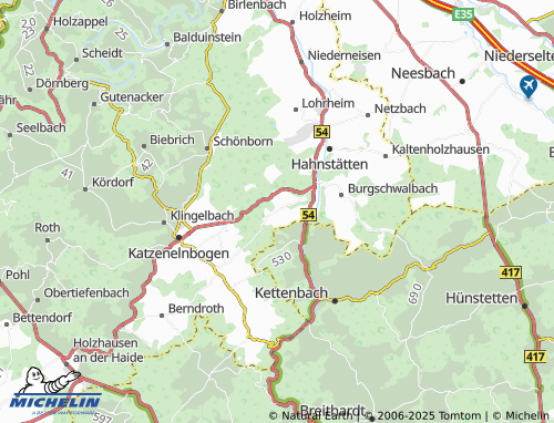 MICHELIN Mudershausen map - ViaMichelin