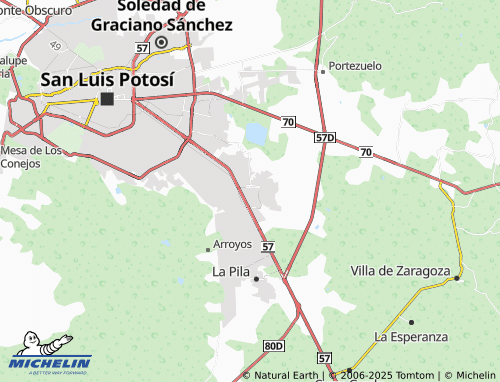 MICHELIN Aguilares map - ViaMichelin