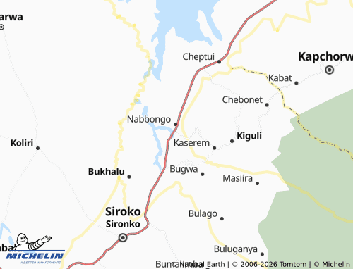 MICHELIN Muyembe map - ViaMichelin